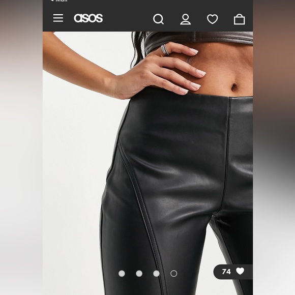 ASOS Faux Leather Pants - Picture 5 of 9
